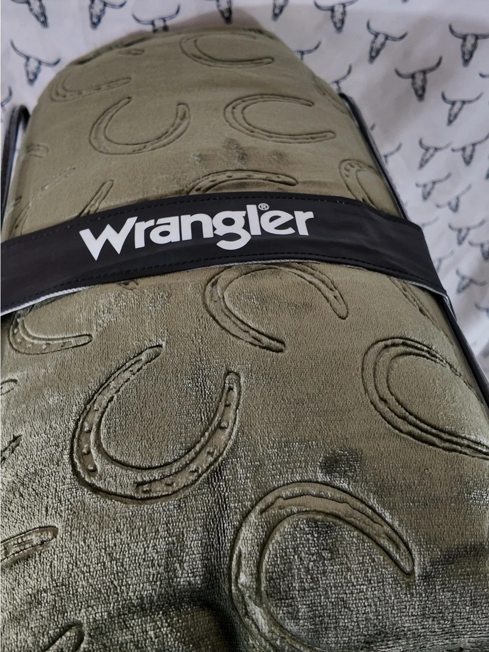 Wrangler Olive Green 3-Piece Plush Comforter Set - King